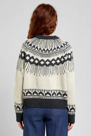 Senja Fair Isle Pearl White