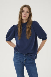 21 THE PUFF BLOUSE - Blue My Essential Wardrobe