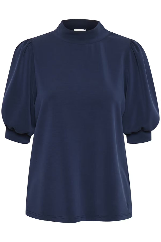 21 THE PUFF BLOUSE - Blue My Essential Wardrobe