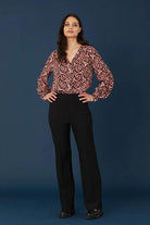 RDFComfyOlana wide pants - Black Rue de Femme