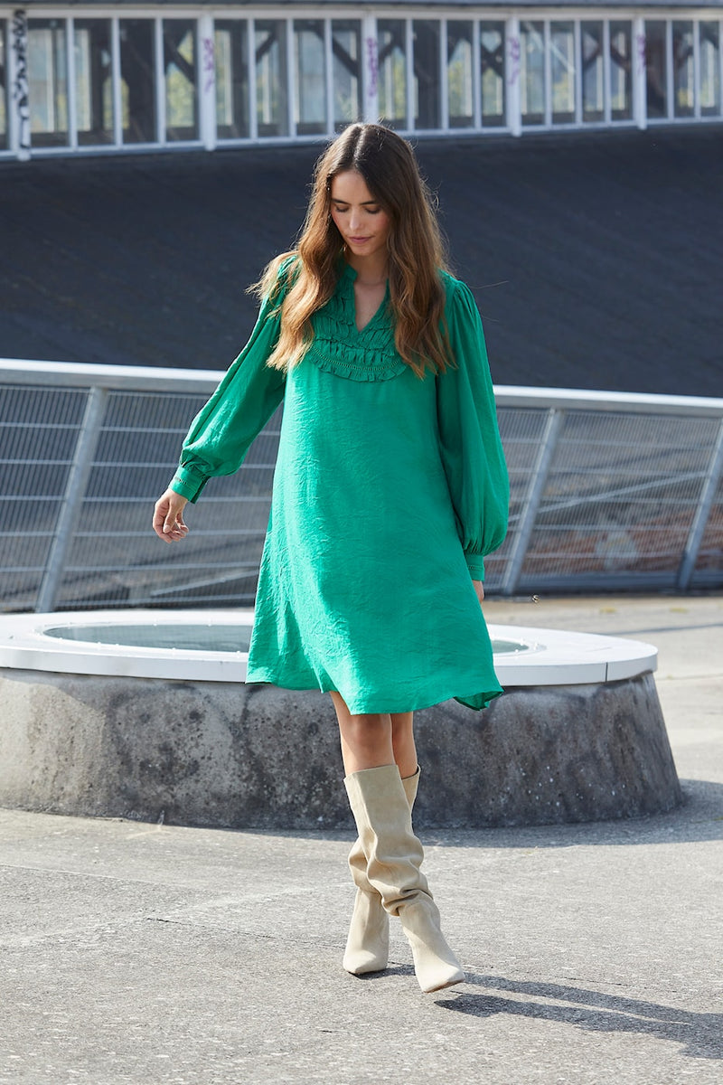 Drea Dress (Amazon green)