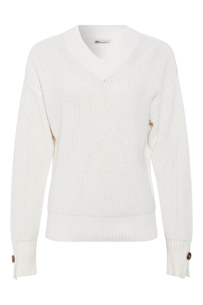 Hermilla Knit Sweater (white)