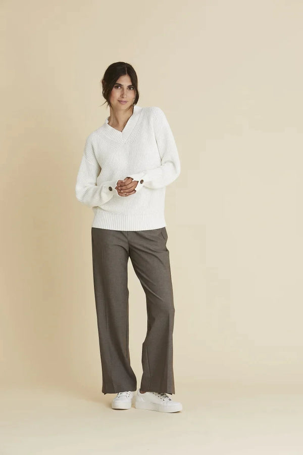 Hermilla Knit Sweater (white)