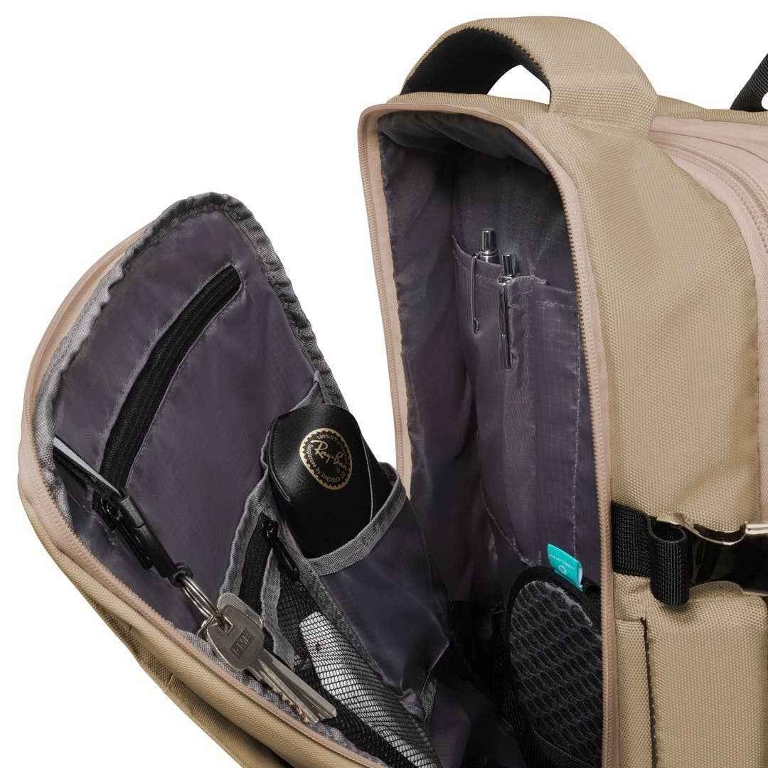 Travel Backpack: Taupe James Hawk