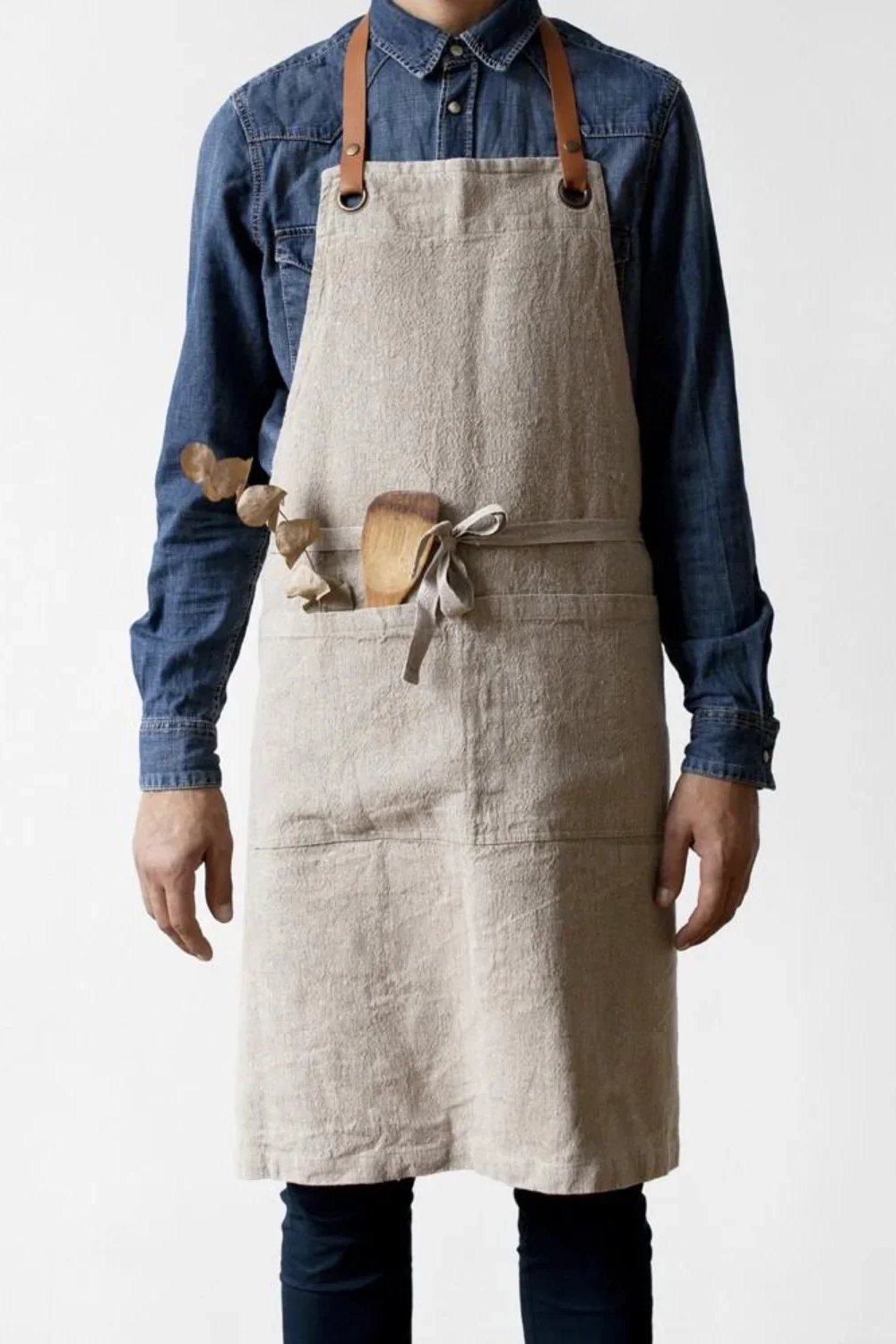 Natural Linen Luxury Apron Linen Tales