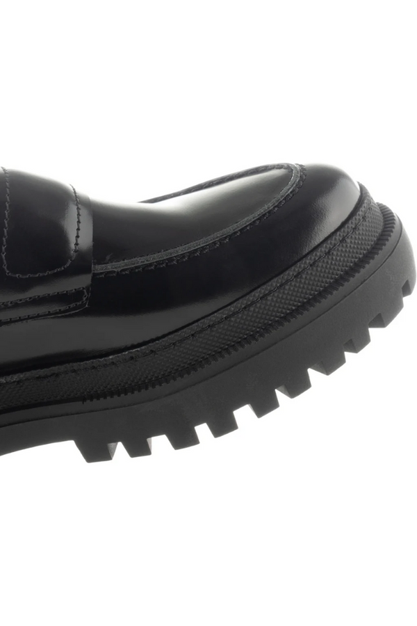 Iona Saddle Loafer Leather (black)