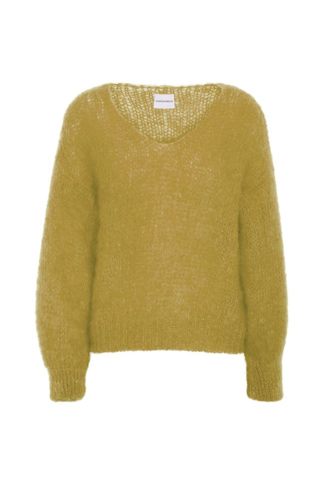 Milana LS Mohair Knit - Mustard Americandreams