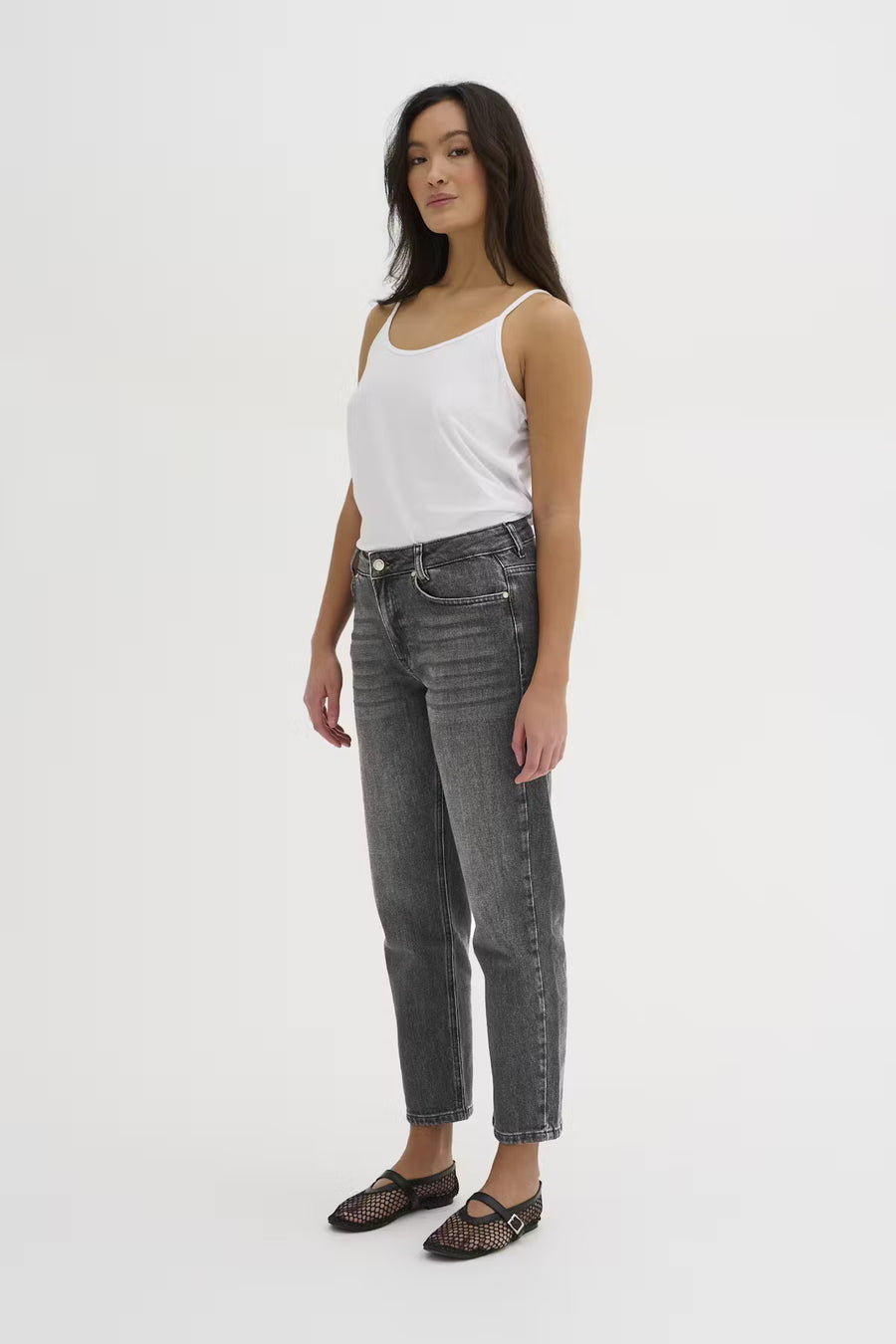 34 THE MOMMY 139 HIGH TAPERED - Grey Retro Wash My Essential Wardrobe