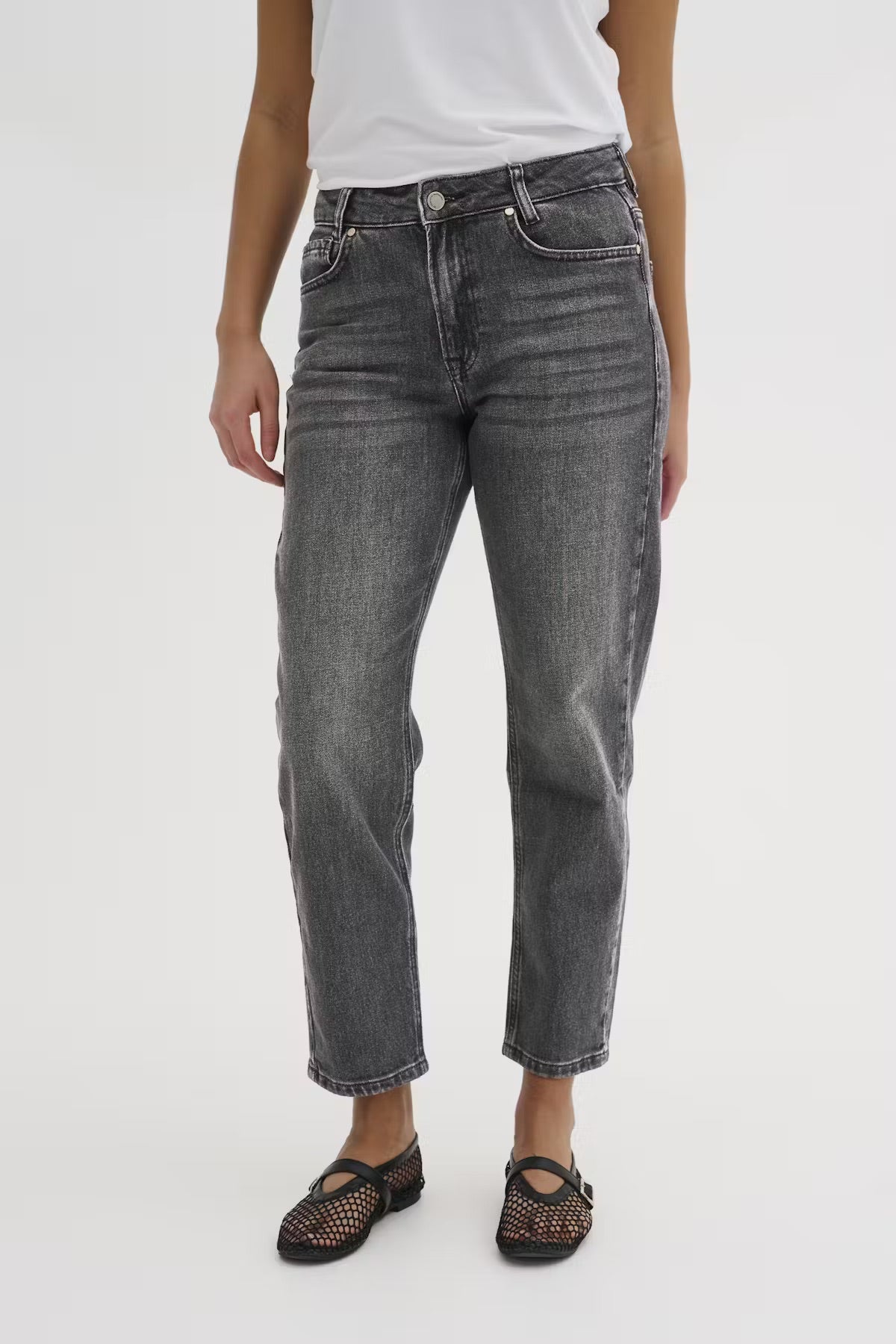 34 THE MOMMY 139 HIGH TAPERED - Grey Retro Wash My Essential Wardrobe