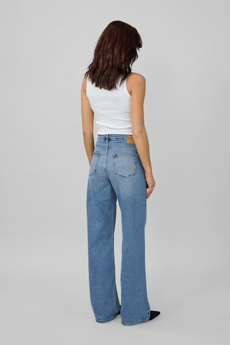 05 THE LOUIS HIGH WIDE Medium Blue Retro Wash My Essential Wardrobe