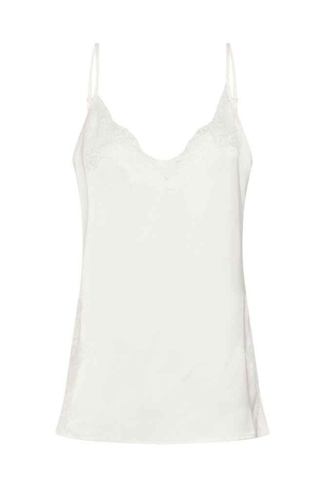 MWBrenda Lace Long Top - Snow White