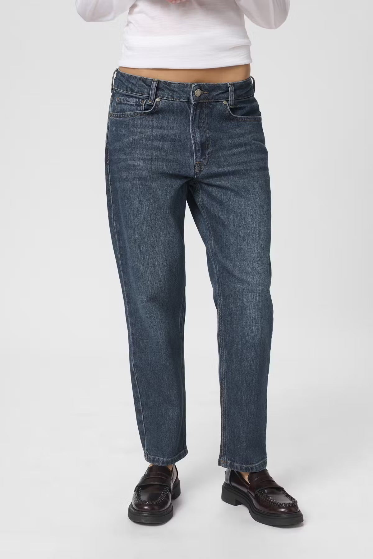 34 THE MOMMY 139 HIGH TAPERED - Dark Blue Retro Wash My Essential Wardrobe