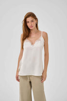 MWBrenda Lace Long Top - Snow White