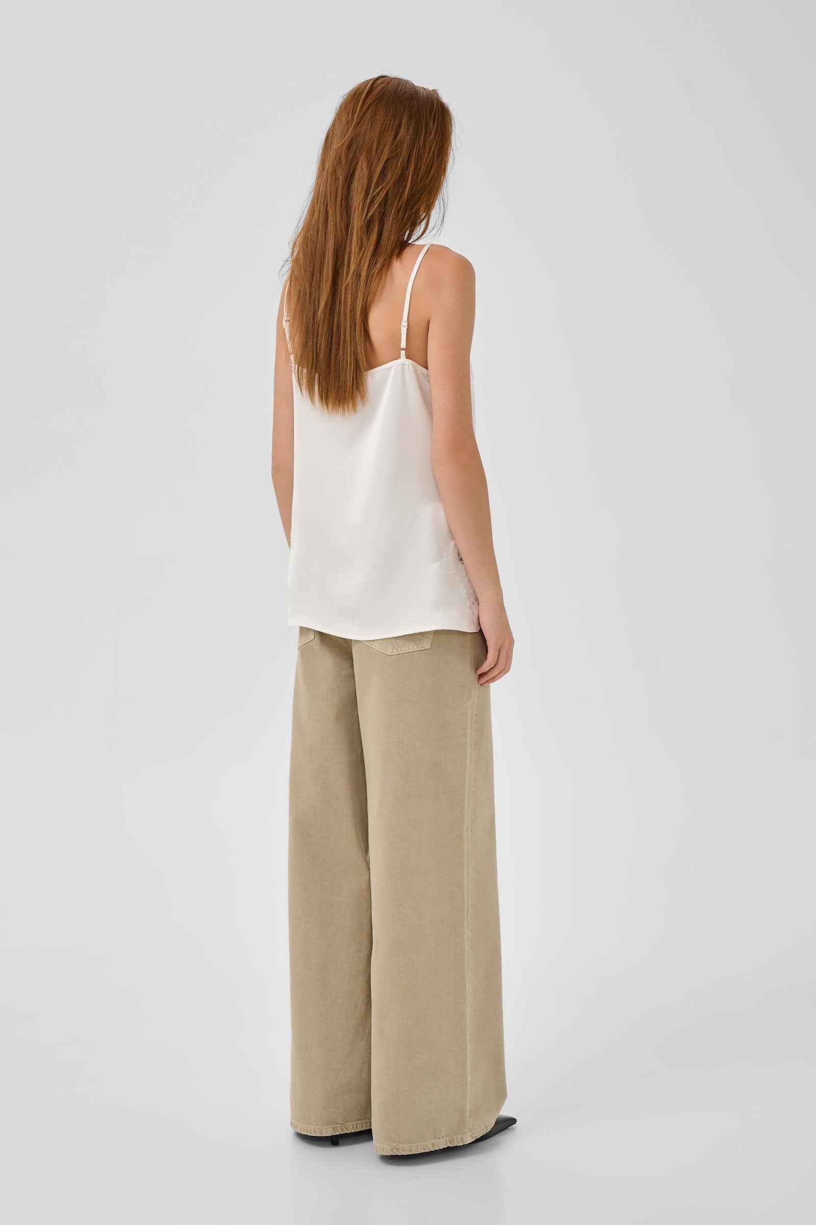 MWBrenda Lace Long Top - Snow White