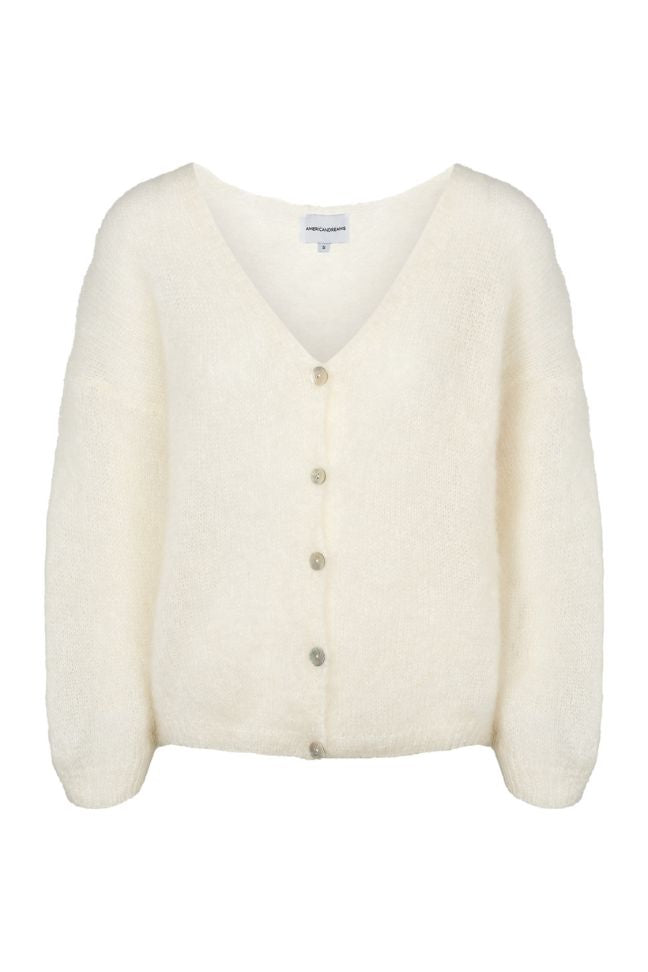 Cornelia LS Cardigan White