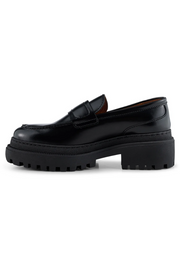 Iona Saddle Loafer Leather (black)