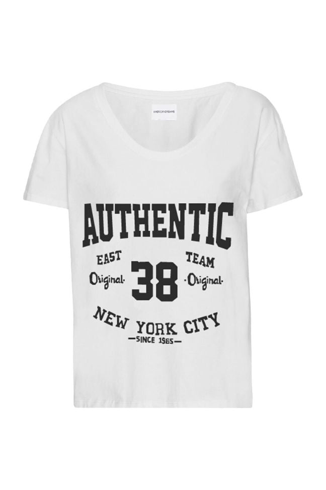 T-Shirt 38 East Authentic - W/Black Letters Americandreams