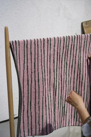 Stripe Beach Towel | Pink & Green towel.studio