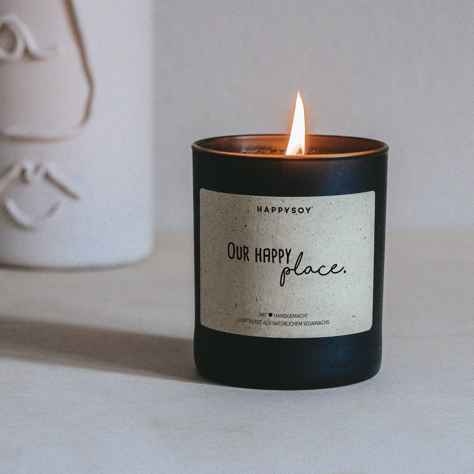 Scented candle | Our happy place. Happysoy