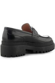 Iona Saddle Loafer Leather (black)