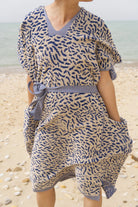 Worm Surf Poncho | Electric Blue towel.studio