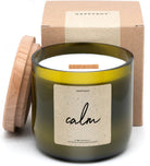 Scented candle | Calm | From wine bottle Happysoy