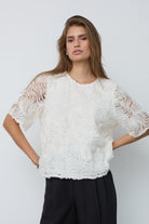 GiovannaCC SS Blouse lyhythihainen pusero off-white – Co'couture naisten pusero, RAGS Oulu (1/4)