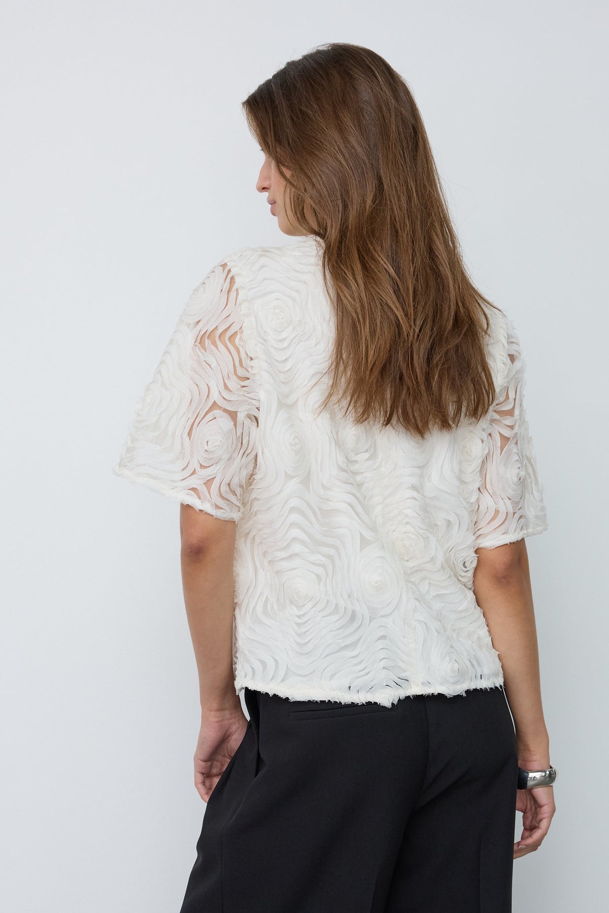 GiovannaCC SS Blouse lyhythihainen pusero off-white – Co'couture naisten pusero, RAGS Oulu (2/4)