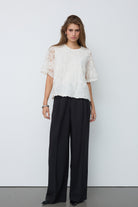 GiovannaCC SS Blouse lyhythihainen pusero off-white – Co'couture naisten pusero, RAGS Oulu (3/4)