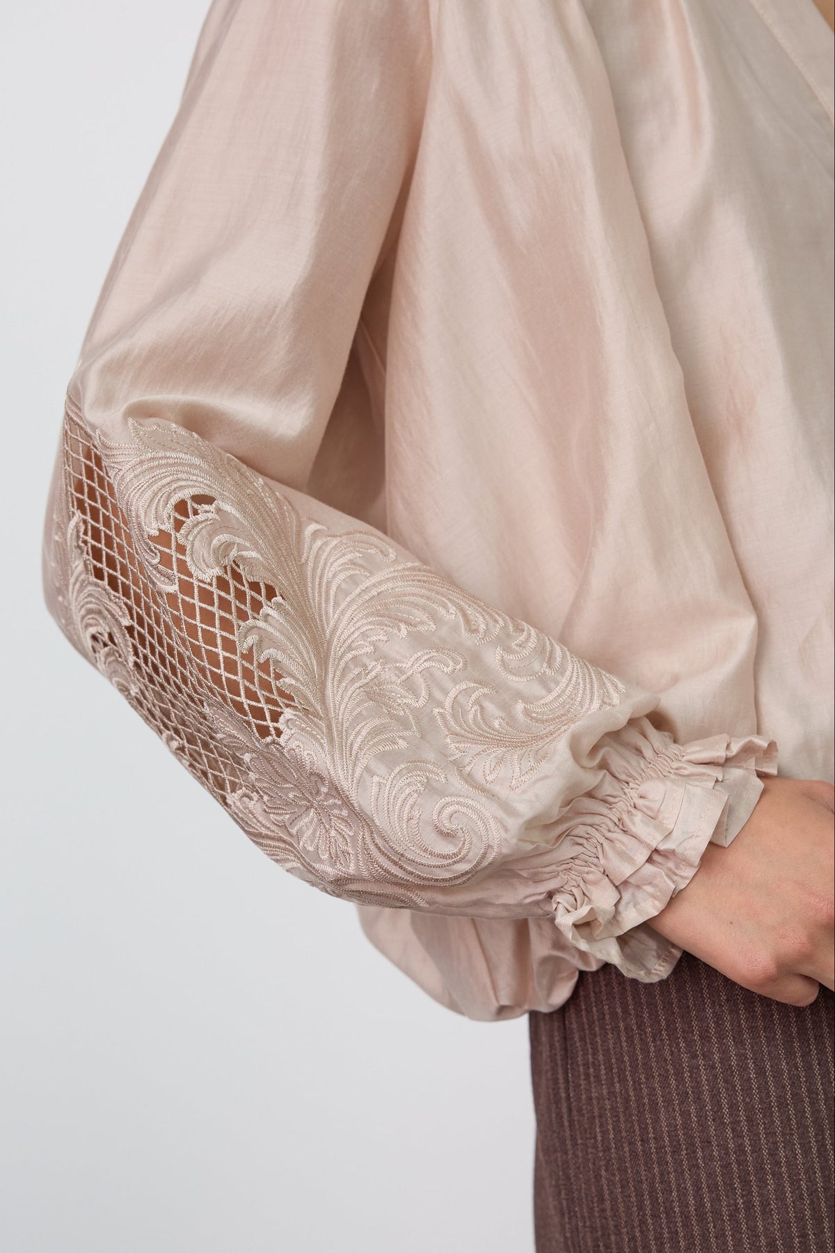 MelinCC Balloon Emb Shirt pusero samppanja – Co'couture naisten pusero, RAGS Oulu (4/4)