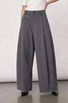 PriscillaCC Pleat Barrel Pant housut harmaa – Co'couture naisten housut, RAGS Oulu (2/5)