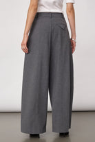 PriscillaCC Pleat Barrel Pant housut harmaa – Co'couture naisten housut, RAGS Oulu (3/5)