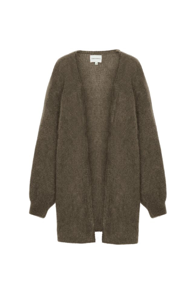 Lee Midi Cardigan Dark Taupe