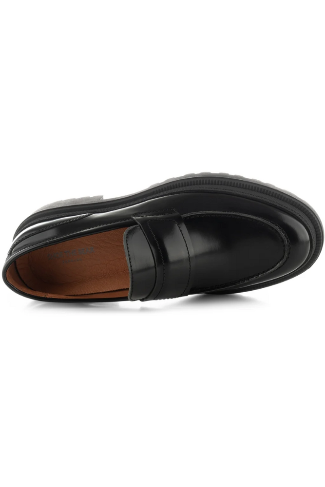 Iona Saddle Loafer Leather (black)