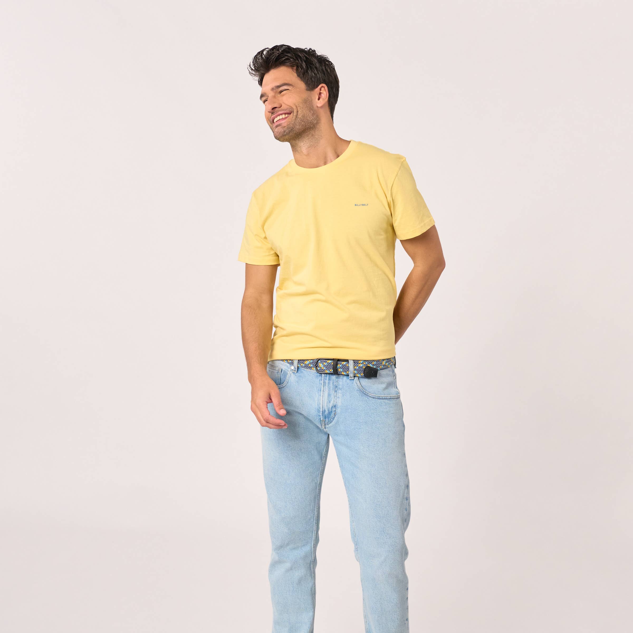 Multicolored elastic braided belt - Cusco BILLYBELT