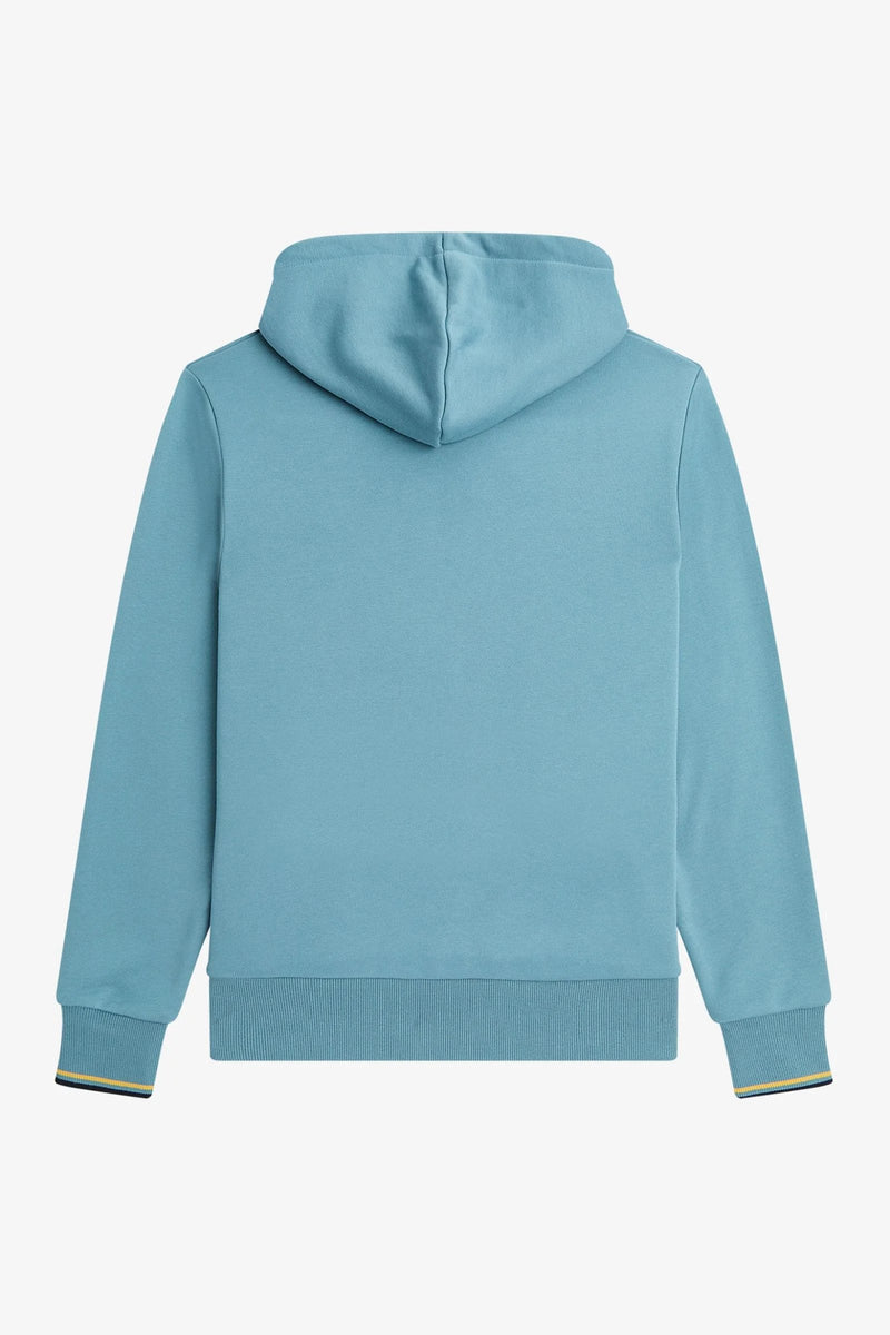 Tipped Hooded Sweatshirt Ash Blue