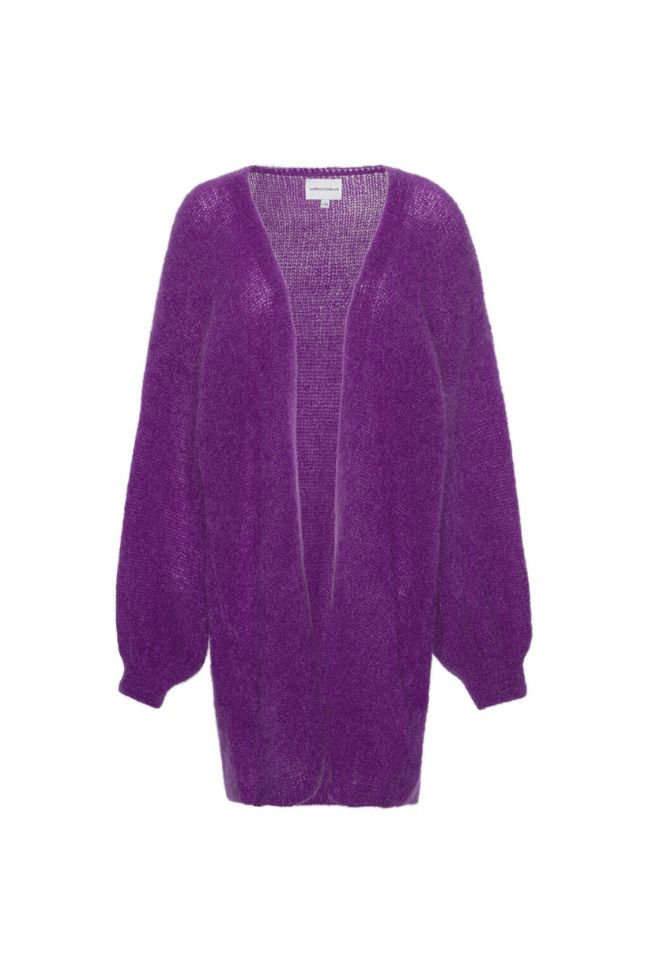 Lee Midi Cardigan Deep Purple