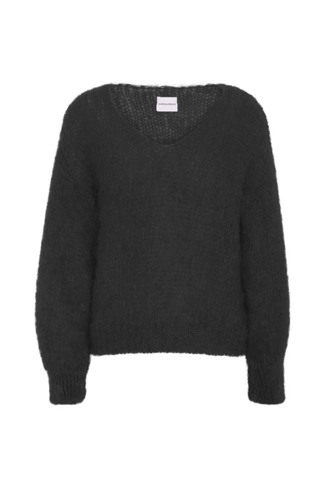 Milana LS Mohair Knit (Black)