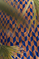 Arrow Tail Beach Towel | Azure & Chestnut towel.studio