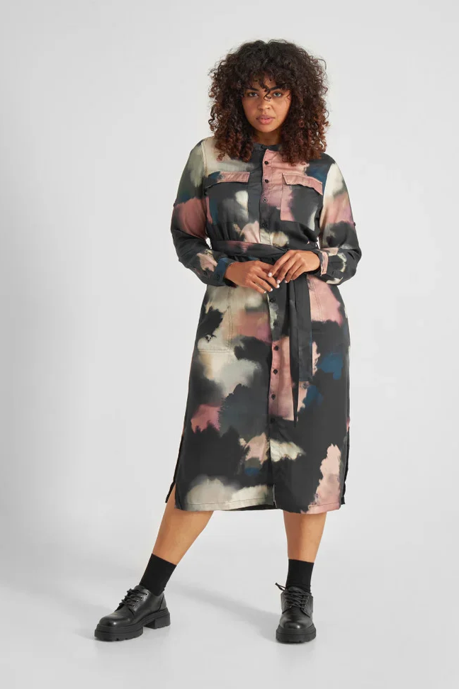 Shirt Dress Falsterbo Brush Strokes Multi Color