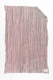 Stripe Beach Towel | Pink & Green towel.studio