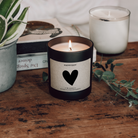 Scented candle - Heart symbol Happysoy