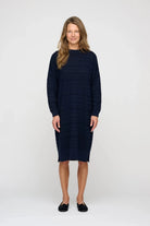 Hazel Knit Dress - Dark Navy moshi moshi mind