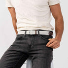 Coco White Braided Elastic Belt BILLYBELT