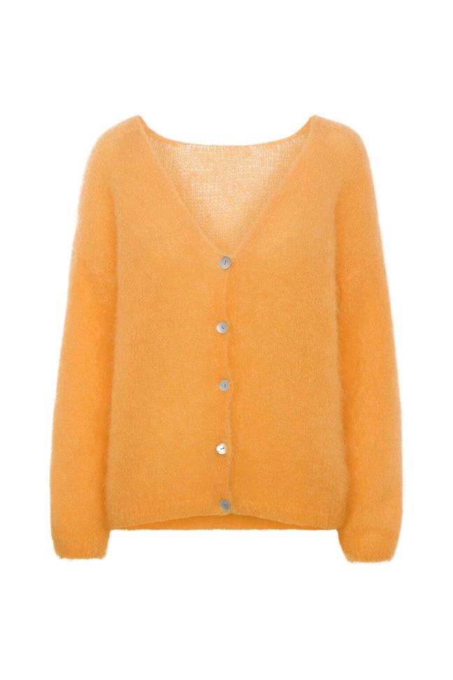Cornelia LS Cardigan Light Orange Americandreams