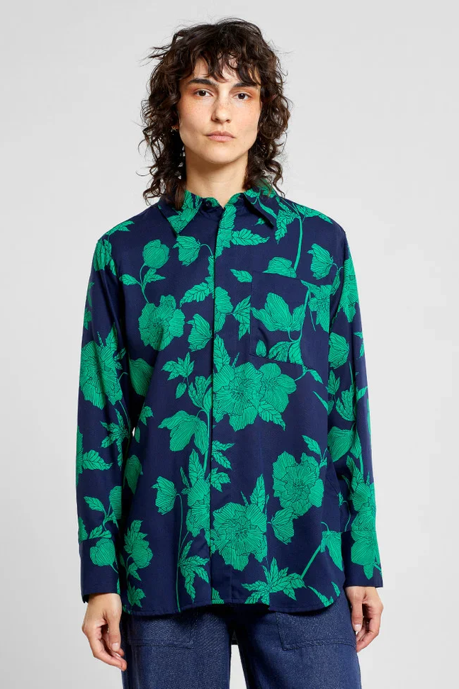 Kosta Duotone Floral Green