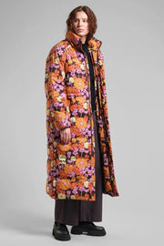 Long Puffer Jacket Karmas Flower Power Dedicated