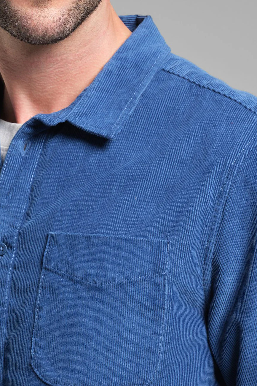 Shirt Varberg Corduroy True Blue