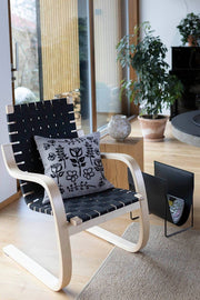 Magic Garden Cushion Cover, Black Pattern Miiko