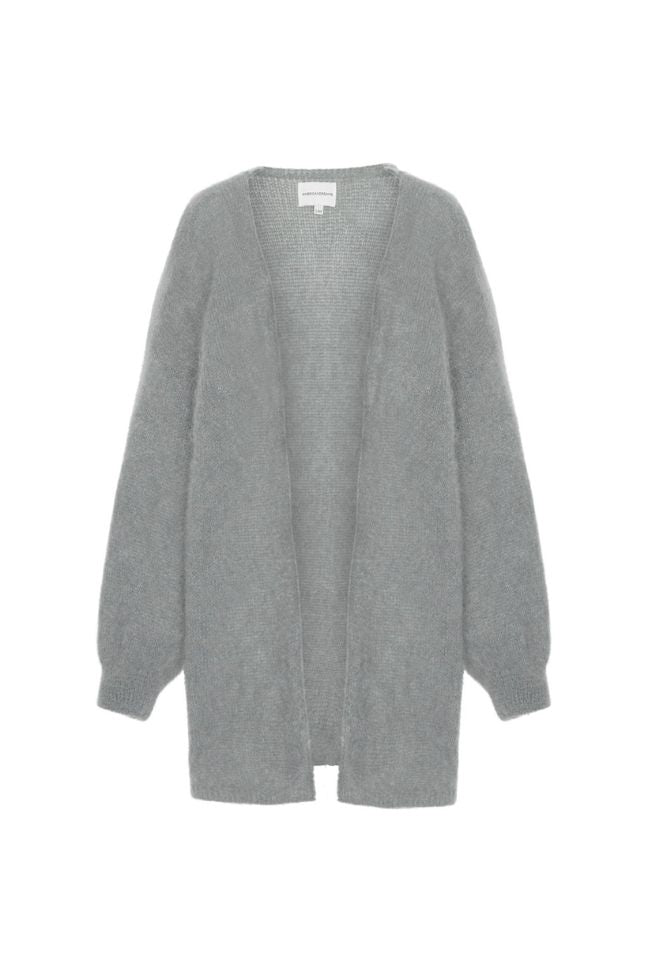 Lee Midi Cardigan Light Grey